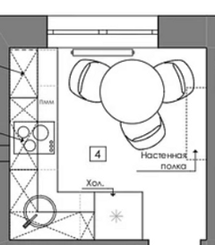 Дизайн кухни 6 кв. м: советы, готовые планировки и 8 примеров проектов